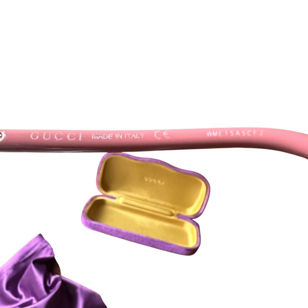 GUCCI Oversized Pink Sunglasses w Case GG0890S - Picture 4 of 5